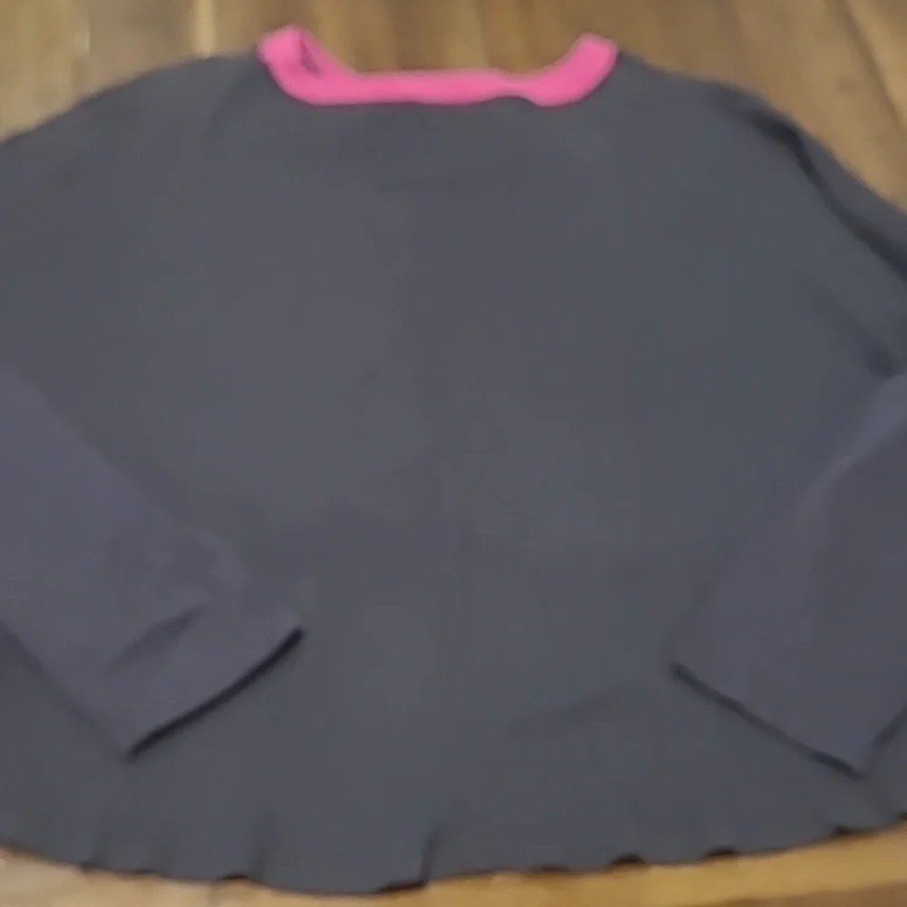 Mac and Me gray long sleeve waffle top - Picture 5 of 5